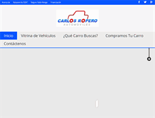 Tablet Screenshot of carlosroperoautomoviles.com
